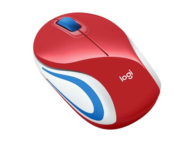 Logicool Wirelesss Mini Mouse M187r レッド